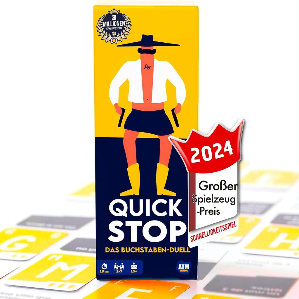 GUATAFAC Quickstop — The Letter Duel — Trò chơi bài dành cho thanh niên và người lớn — Nhanh chóng v