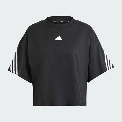 adidas Phong cách sống Áo Thun 3 Sọc Future Icons Nữ Đen IP1571