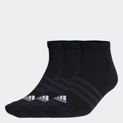 adidas Phong cách sống & Bóng rổ & Bóng lưới Bộ 3 Đôi Tất Cổ Thấp Lót Đệm Unisex Đen IC1332