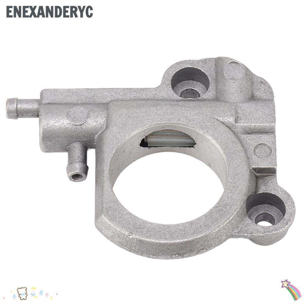 Máy bơm dầu cưa xích ENEXANDERYC, Máy bơm dầu tự động nhỏ gọn màu bạc, Máy bơm dầu cưa xích sắt cho 