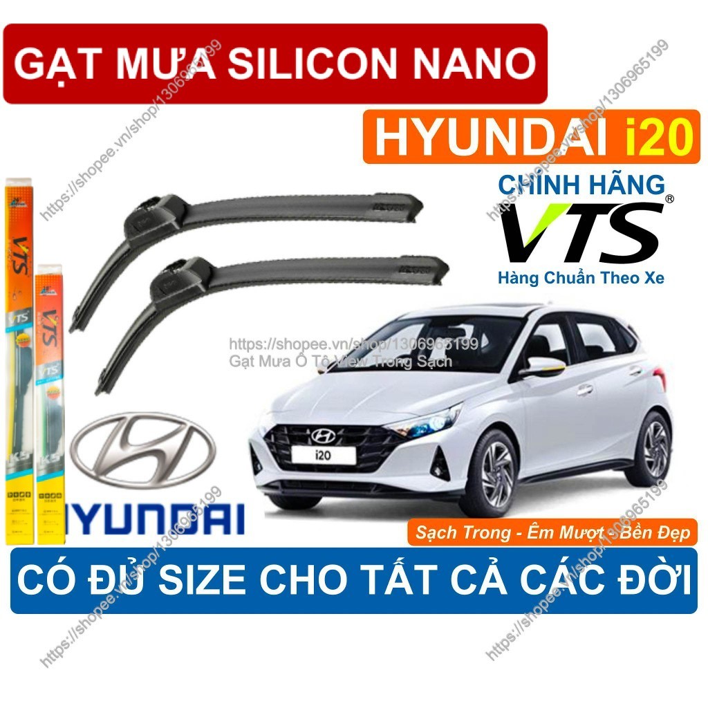 K5, Gạt Mưa A8 Kính Lái Hyundai i20, Cặp Gạt Mưa Kính Lái Hyundai i20…..,  Đủ Size Cho  Hyundai i20…