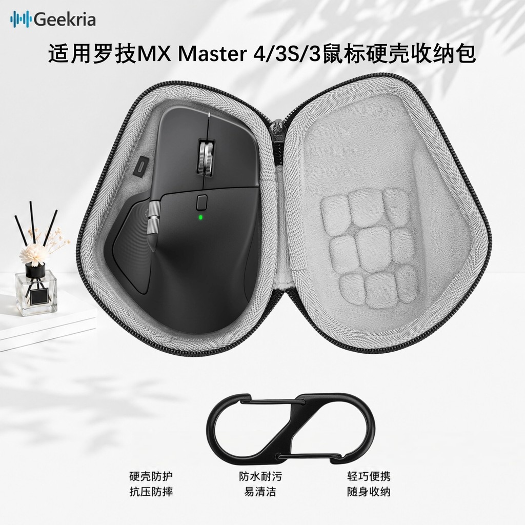 Ốp lưng cứng hình chuột Geekria Logitech MX Master 4 / MX Master 3S / 3