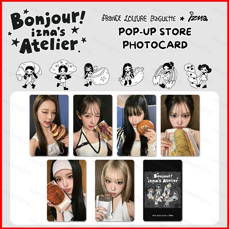 GG3 6 Cái / bộ IZNA × PHÁP LOUVRE BAGUETTE LOMO Card SARANG Bưu Thiếp Bộ Sưu Tập Ngôi Sao Ngoại Vi G