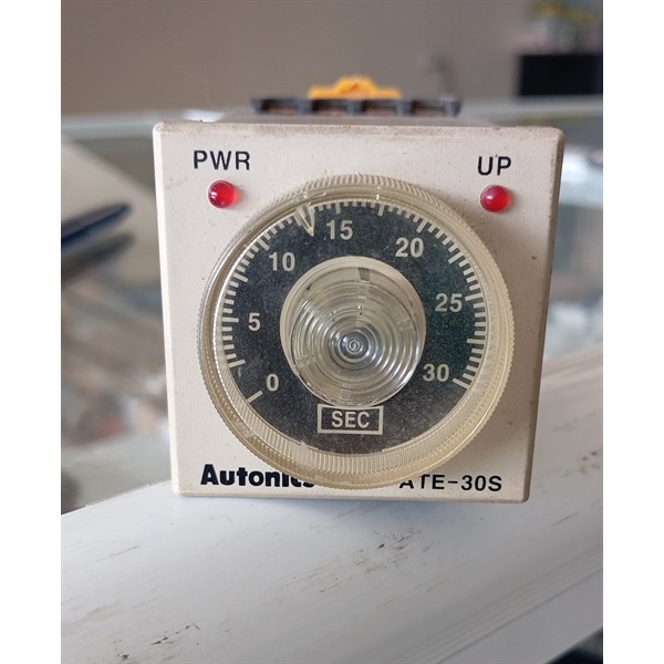⏱️ BỘ ĐẶT THỜI GIAN AUTONICS ATE-30S CŨ + ĐẾ – TIMER 0–30 GIÂY