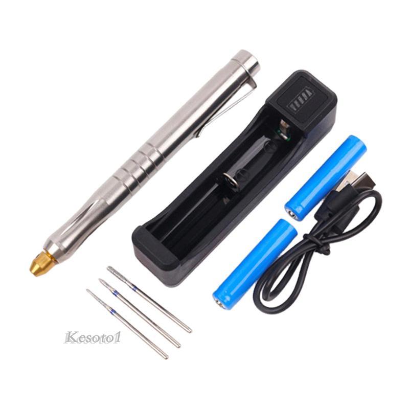DIY Crafts Bút khắc điện Nhỏ gọn Di động Bộ Etcher có bit dành cho nghệ sĩ và các dự án sở thích