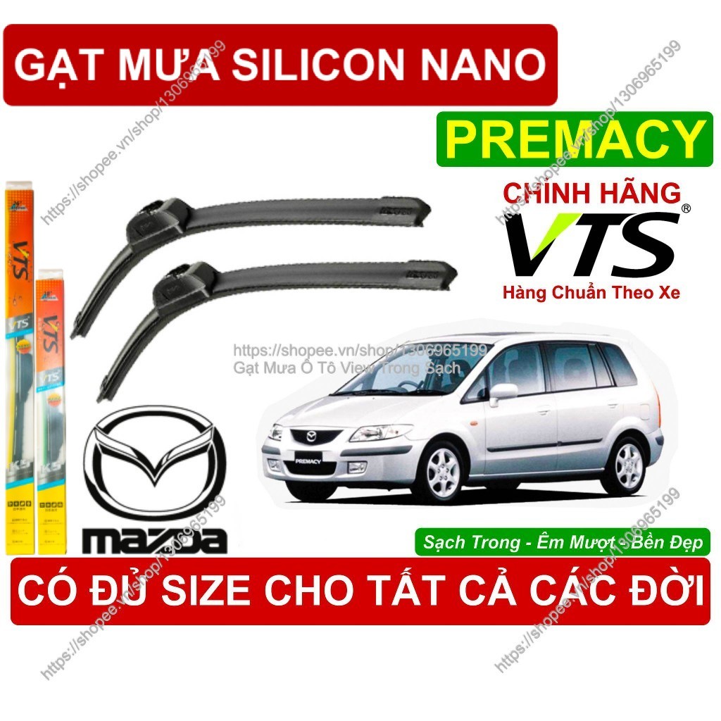 K5, Gạt Mưa VTS Kính Lái Mazda Premacy, Cặp Gạt M.ưa Kính Lái Mazda Premacy, C.ó Đủ Size Cho Các Đời
