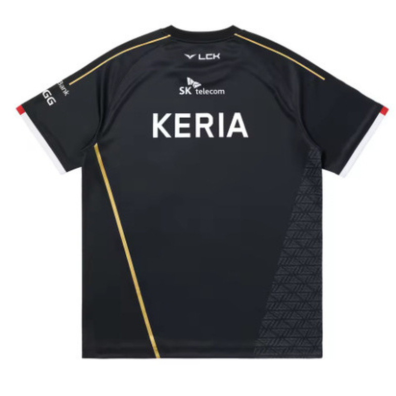 2024 Liên Minh Huyền Thoại SKT T1 Đồng Phục Áo Thun Chơi Game LOL MSI Faker Nam