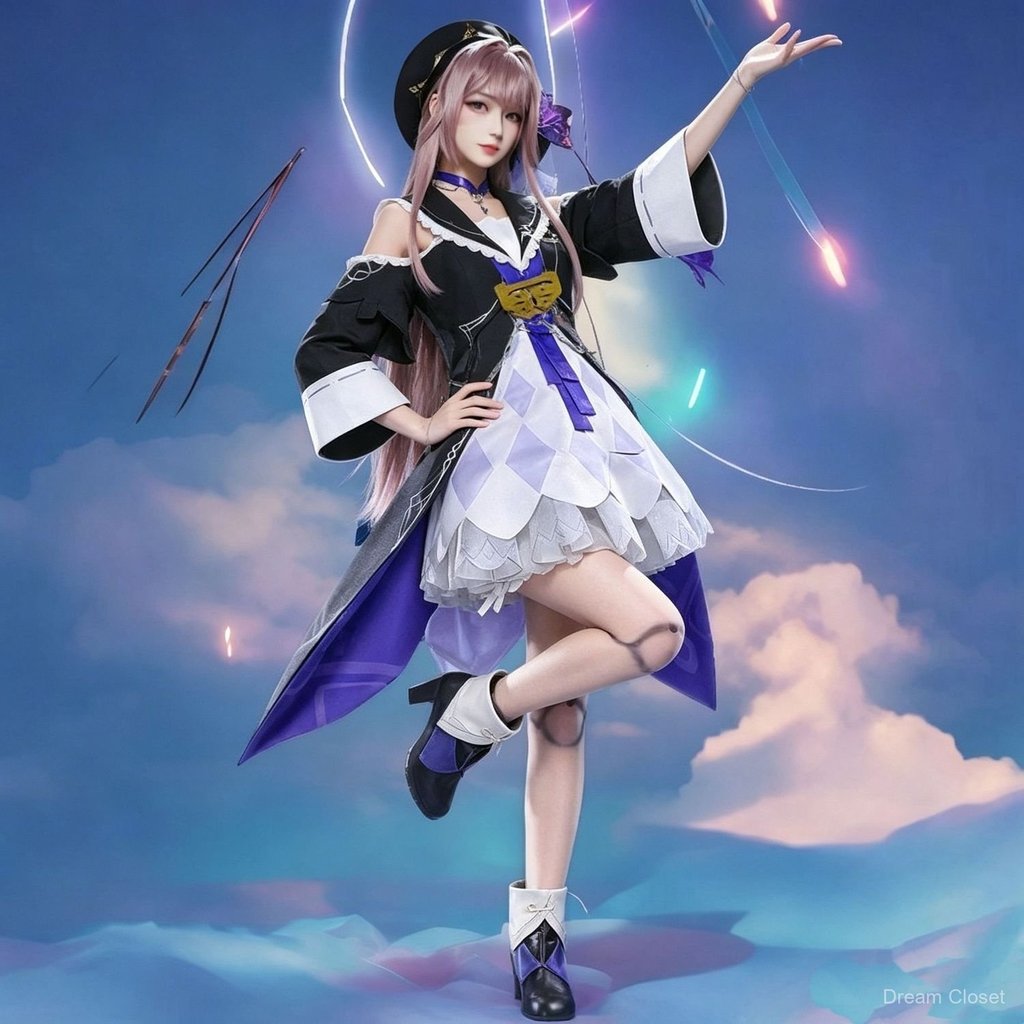 Trang phục cosplay Honkai Star Rail Herta full set đầm lolita phong cách game anime