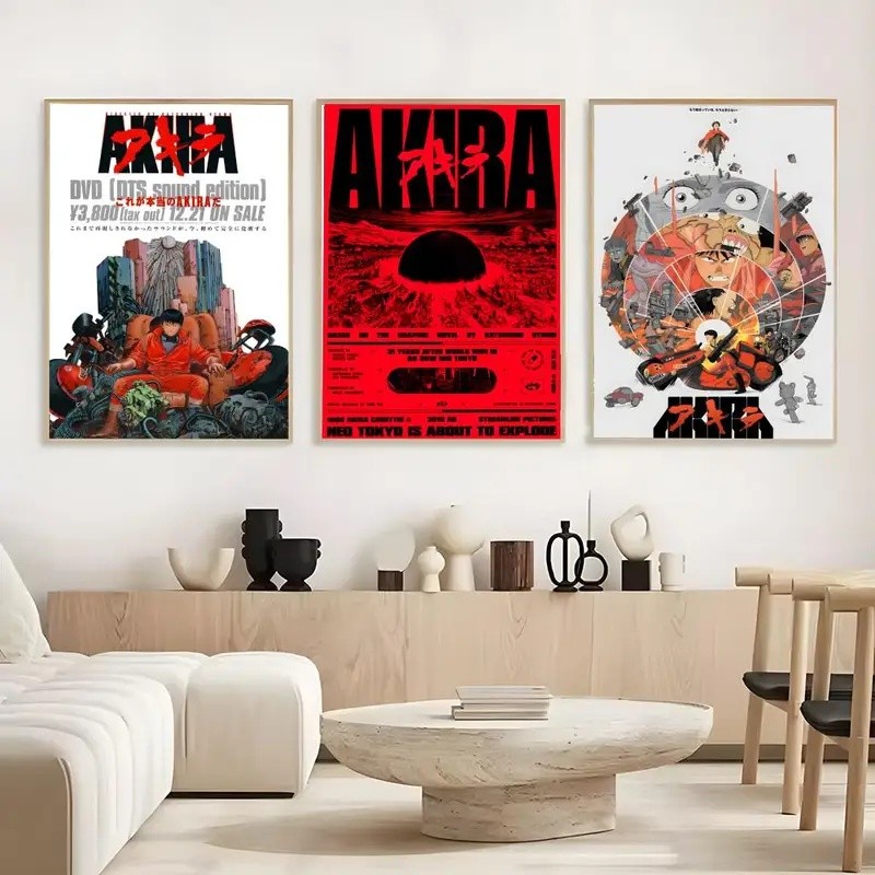 BMP3 Anime Akira Poster Không Khung Poster Nghệ Thuật Tự Dính Hỗ Trợ Doanh Nghiệp Nhỏ Giấy Dán Cà Ph