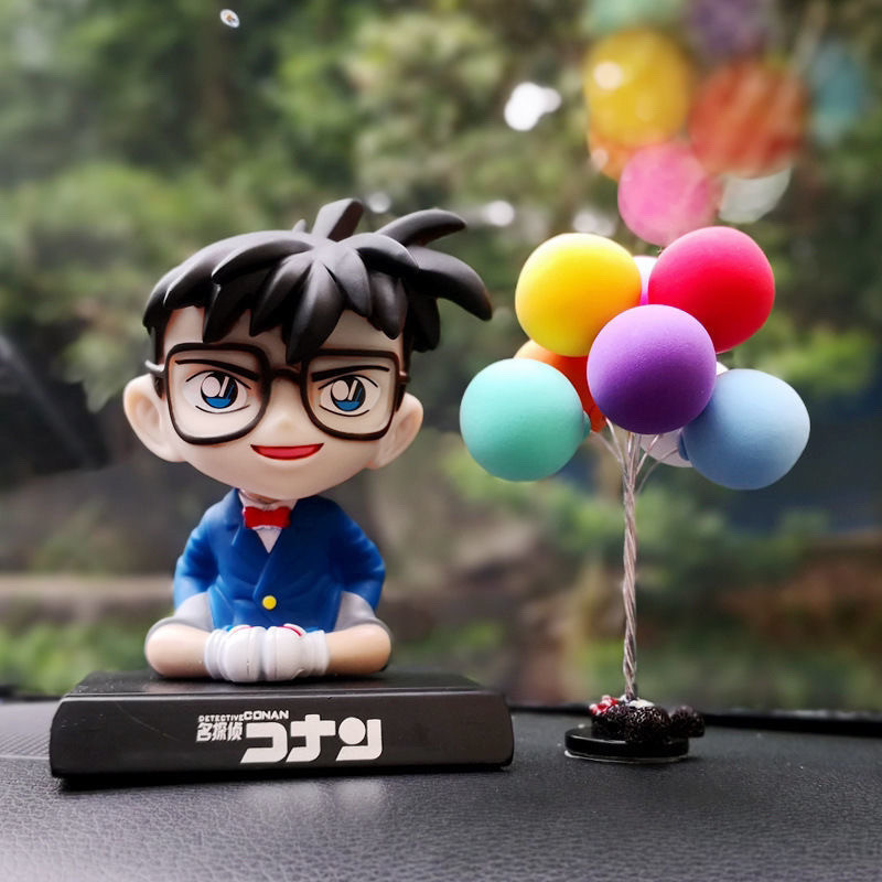 Phong Cách Mới Q Phiên Bản Thám Tử Lừng Danh Conan Con Lắc Sáng Tạo Ngộ nghĩnh Xe Ô Tô Lắc Đầu Trang