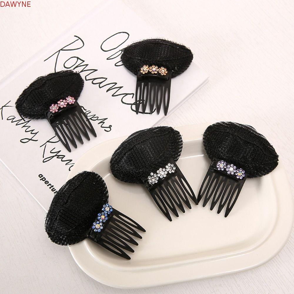 DWAYNE Puff Hair Head Cushion, Braid Invisible DIY Hair Stylish Tool, Pluffy Hair Clip Sponge Flower