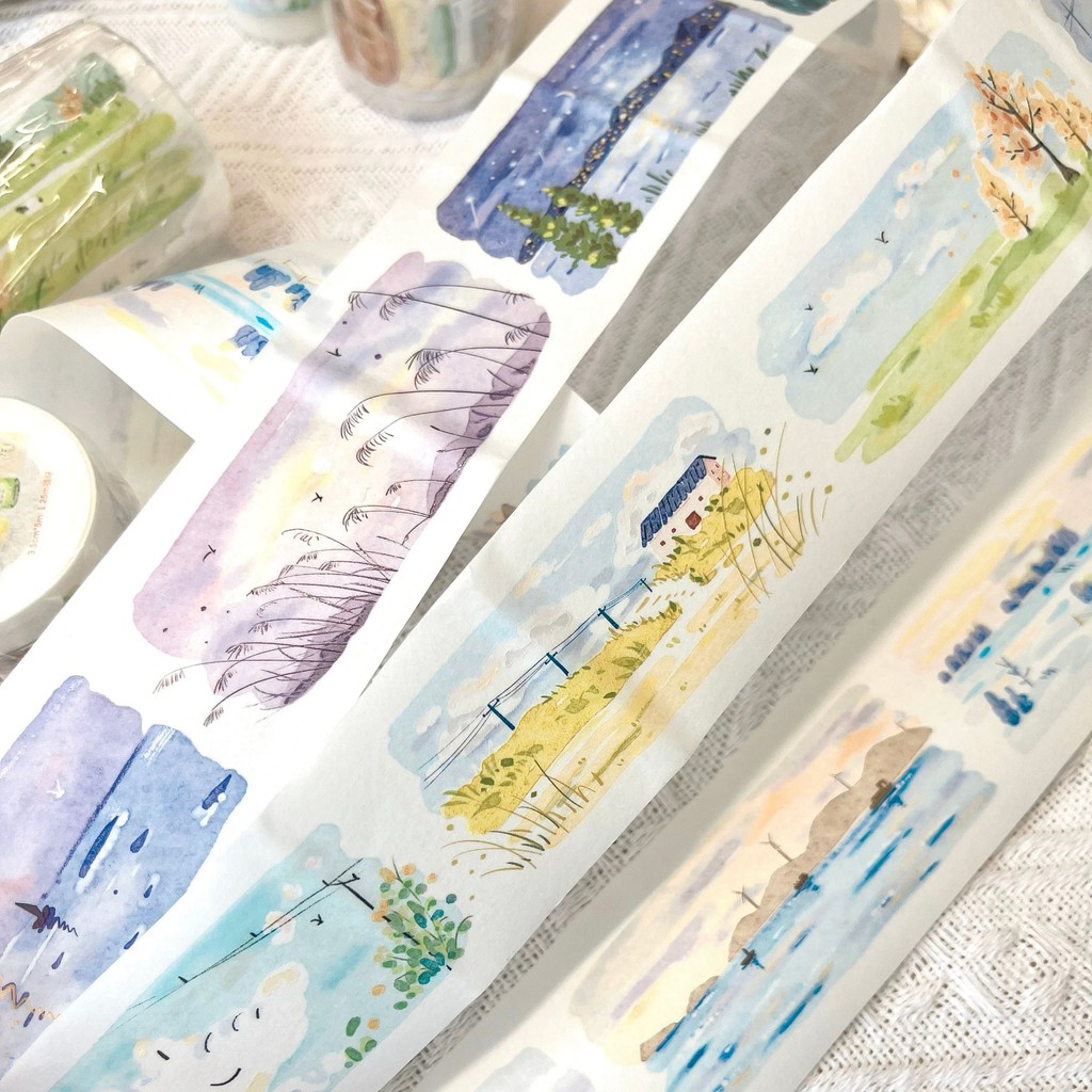 L11 Lynn Long Holiday 3.5 x 100cm Sổ tay Băng đóng gói Phụ kiện Không tham gia 58 Yuan Miễn phí vận 