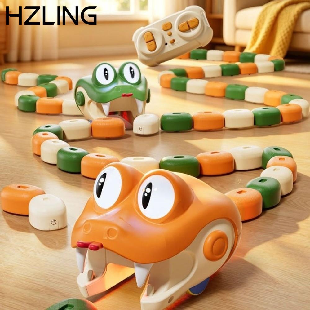 Đồ chơi rắn điều khiển từ xa HZLING, Hai chế độ tốc độ làm sáng mắt Đồ chơi rắn điện, Mắt xoay điều 