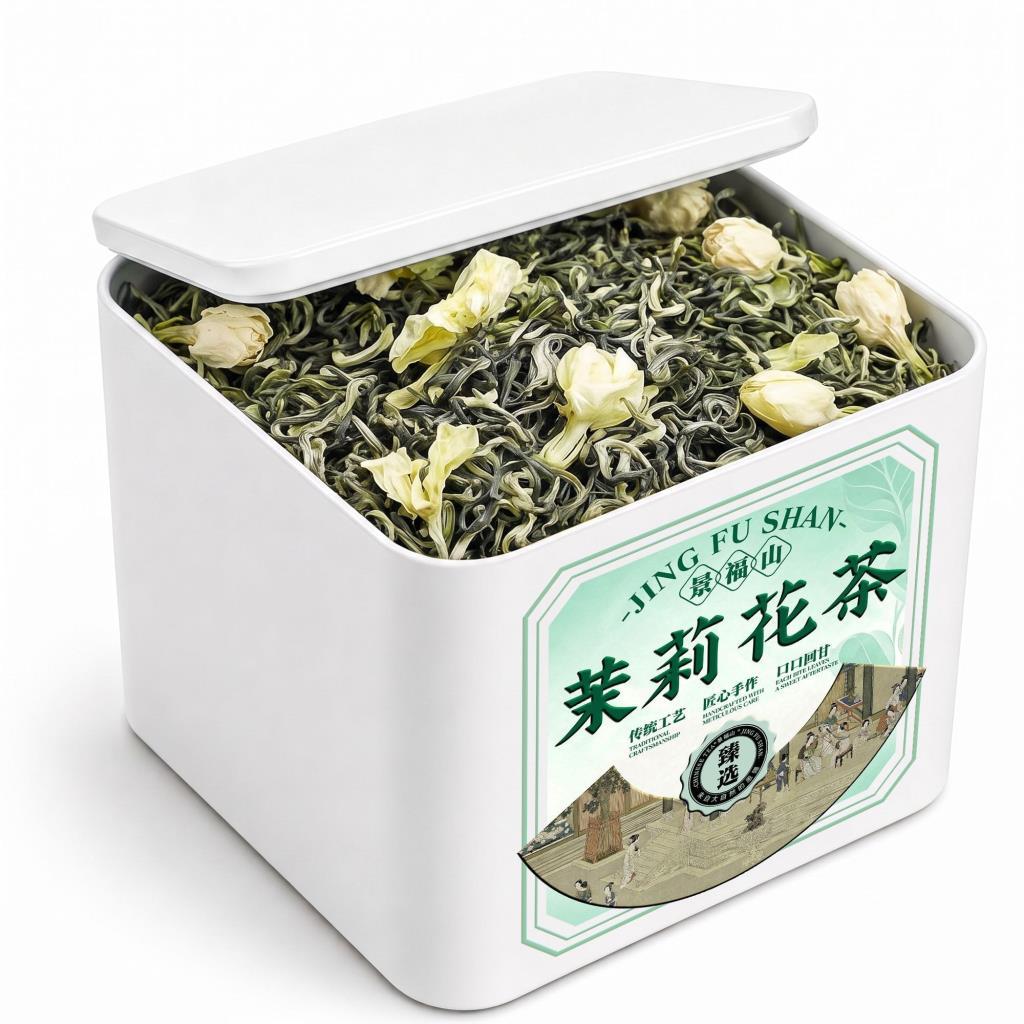 Jingfu Mountain Chuan Pie Jasmine Tea Yaanchuan Pie Craftsmanship Fragrant Yongchou Jasmine Alpine C
