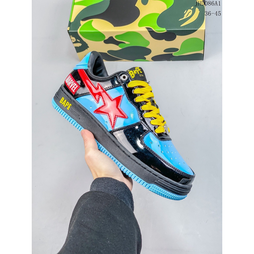 Giày thể thao thông thường BAPE x Air Force 1 Sta Low Classic phù hợp