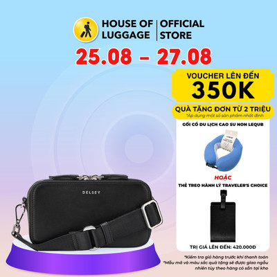 Túi sling mini Le Cuir Lisse Delsey Pháp