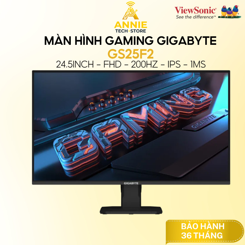 Màn hình gaming GIGABYTE GS25F2 (24.5INCH - FHD - 200Hz - IPS - 1MS) - Hàng chính hãng