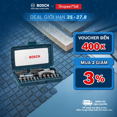 Bộ tua vít đa năng Bosch 46 món