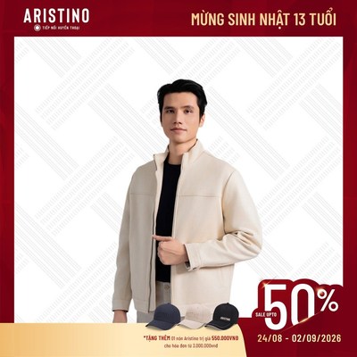 Áo khoác gió 2 lớp ARISTINO phom dáng regular fit - AJK018BZ