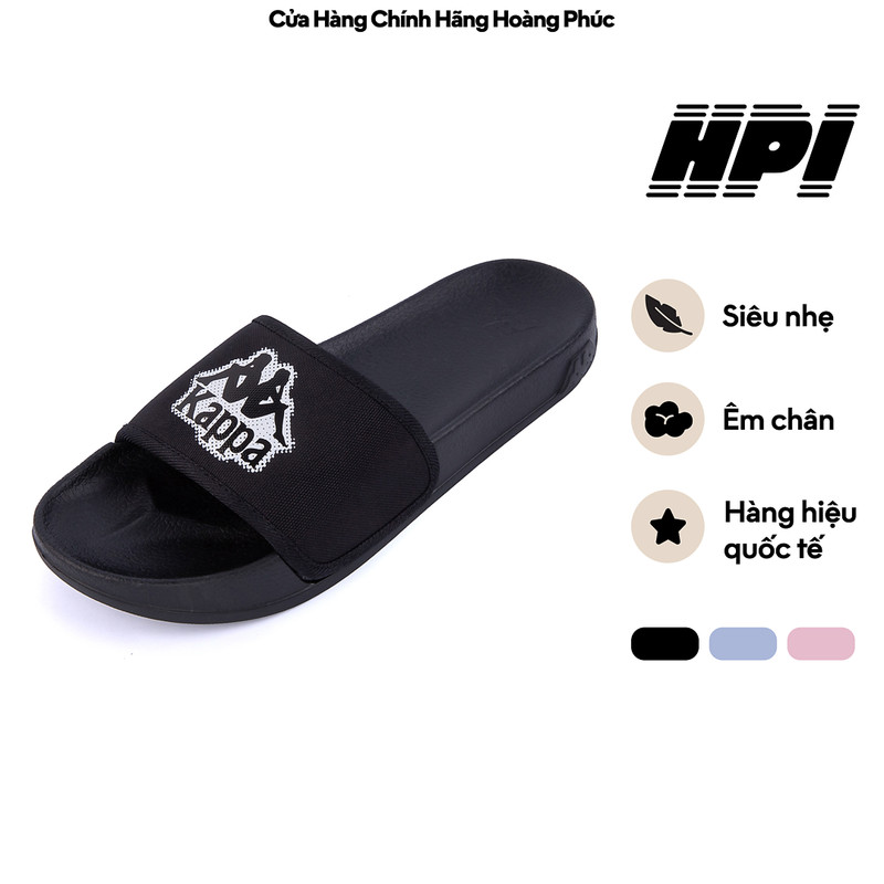 Dép Quai Ngang Nam Nữ KAPPA Quai Vải Dệt Kim Đế EVA Nhẹ Êm Thoáng Khí Nhiều Màu 32298LW