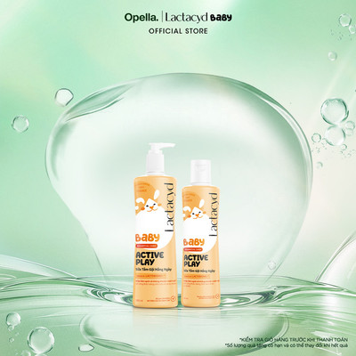 Bộ sản phẩm Sữa Tắm Gội Trẻ em Lactacyd Baby Active Play 500ml +1 Lactacyd Baby Active Play 250ml