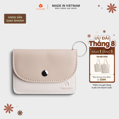 Ví Yuumy (Thời trang nữ nắp gập cỡ nhỏ - Ví móc khóa da YMK3) Bagsmart