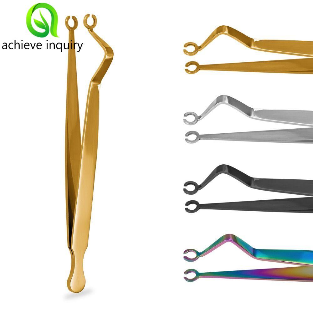 ACHIEVE INQUID Body Piercing Tool, Kẹp tai bằng thép không gỉ, Micro rốn Stud Septum Piercing Tool C