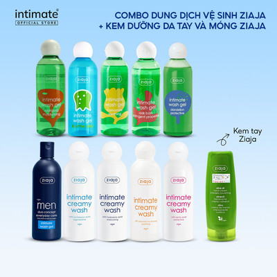Combo Dung Dịch Vệ Sinh 200ml Và Kem Dưỡng Da Tay & Móng Ô Liu Ziaja Dưỡng Ẩm Da Mềm Mịn, Giúp Móng Chắc Khỏe 80ml