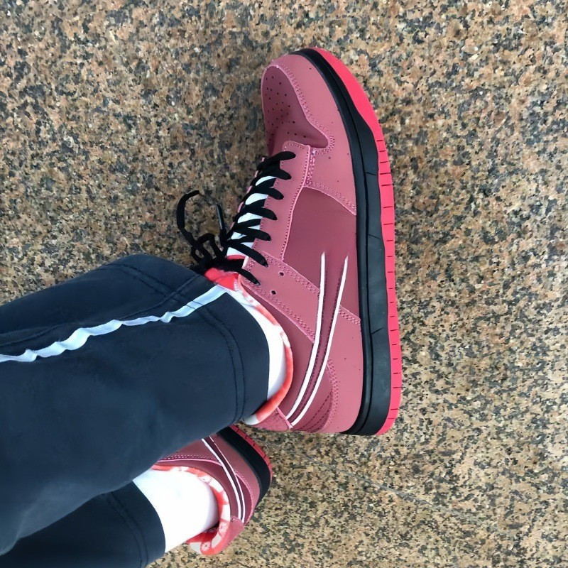 Giày dunk Tôm Hùm Series Co-Branded Low-Top Giày Cổ Điển Nam Nữ Tím Tôm Hùm Trắng