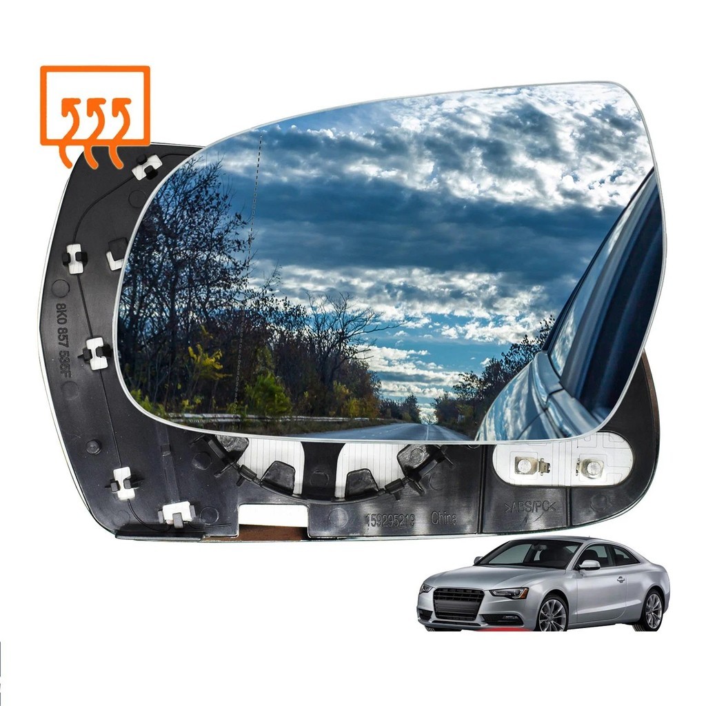 Dành Cho Xe Audi A3 A4 A5 Quattro 2010-17 Bên Trái Tài Xế Cửa Cánh Gương Kính Làm Nóng
