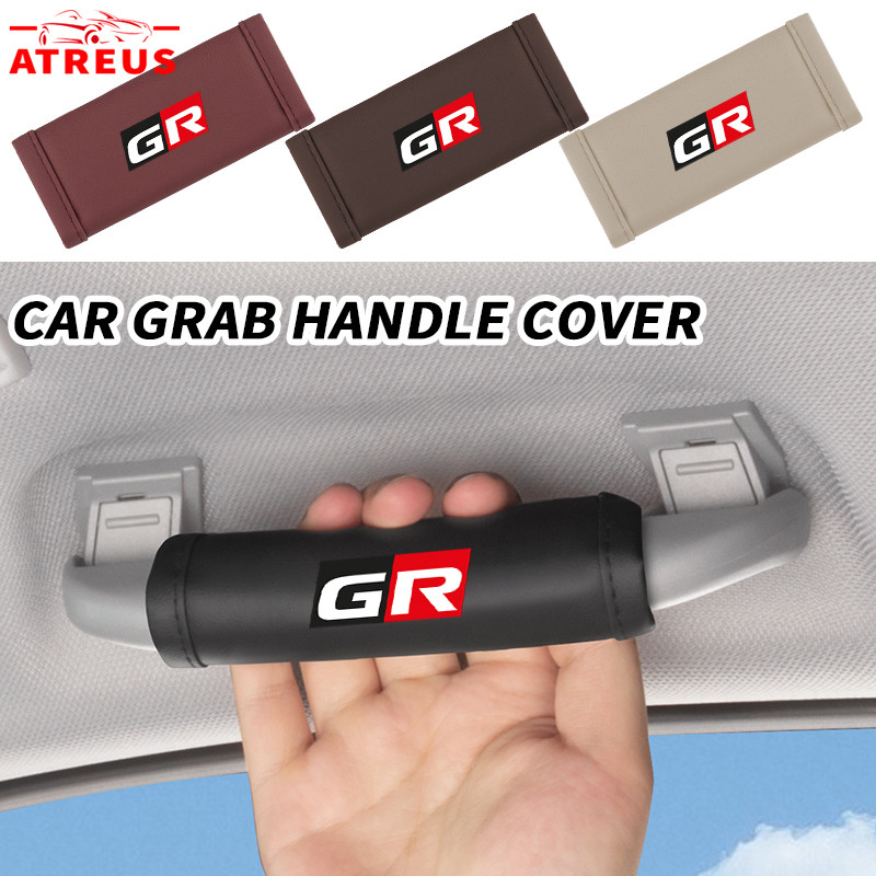 4 Toyota GR Mái Ô Tô Lấy Tay Cầm Bao Da PU Trên Cao Lấy Tay Cầm Bảo Vệ Nội Thất Ô Tô Hỗ Trợ Tay Cầm 