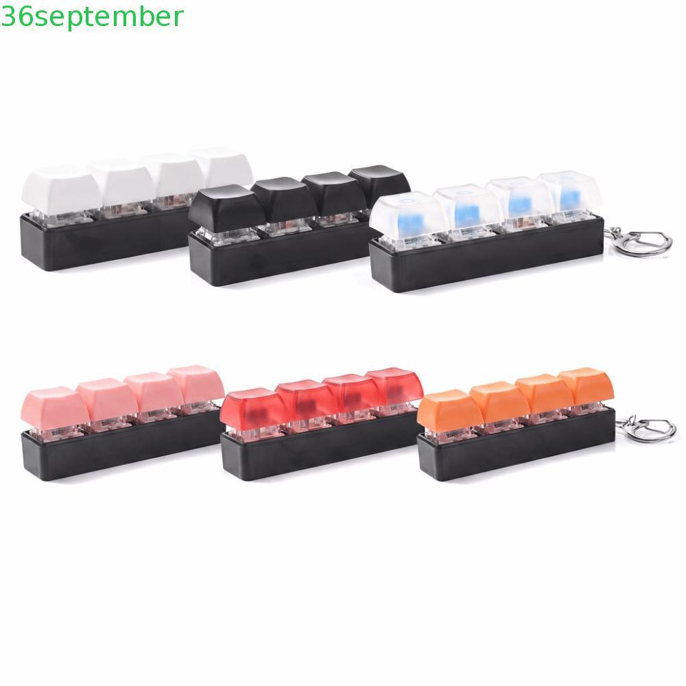 SERIES Keycap Fidget Móc Khóa, 4 Phím Nút Ngón Tay Bàn Phím Keycap Đồ Chơi, Nút Bàn Phím Nắp Phím Cl
