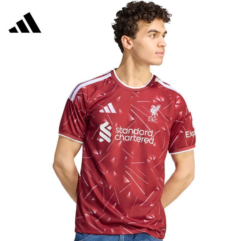 Adidas Adidas Nam Liverpool Fan Phiên Bản Bóng Đá Thể Thao Cổ Tròn Tay Ngắn KA6852