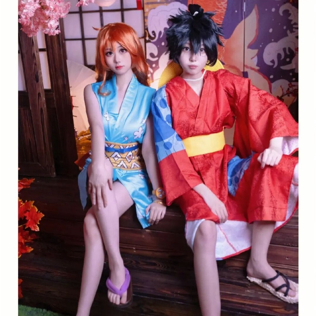 One Piece Monkey D Luffy Cosplay Halloween Carnival Phù Hợp Với Trang Phục Kimono Trang Phục Trang P