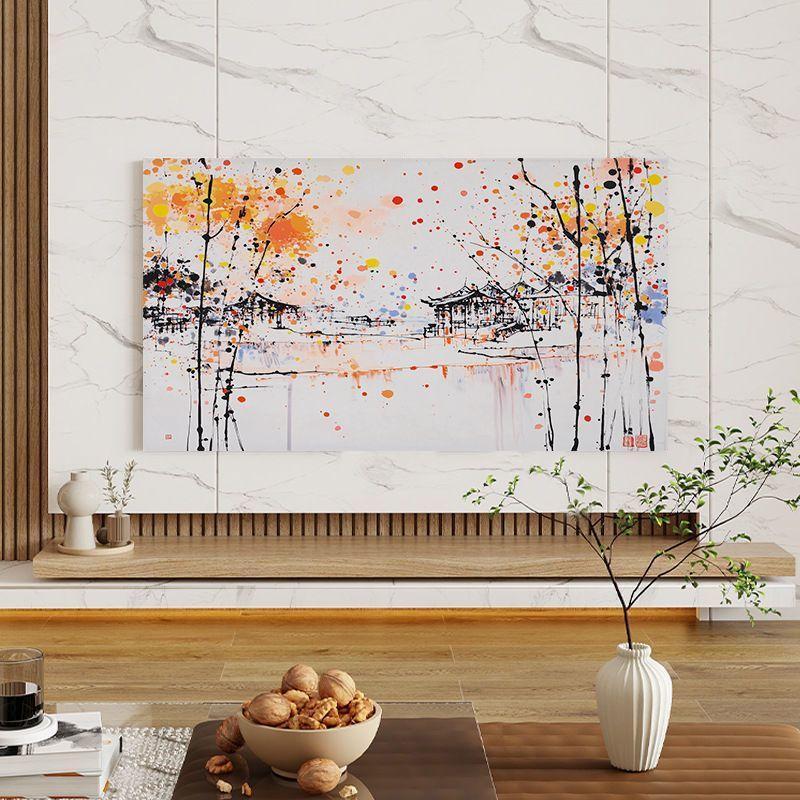 55 Inch TV Bụi 32-85 Inch Vải Chống Bụi Chống Bụi Vải Bảo Vệ Cho Cong Treo Tường 32 / 42 / 60 Inch L
