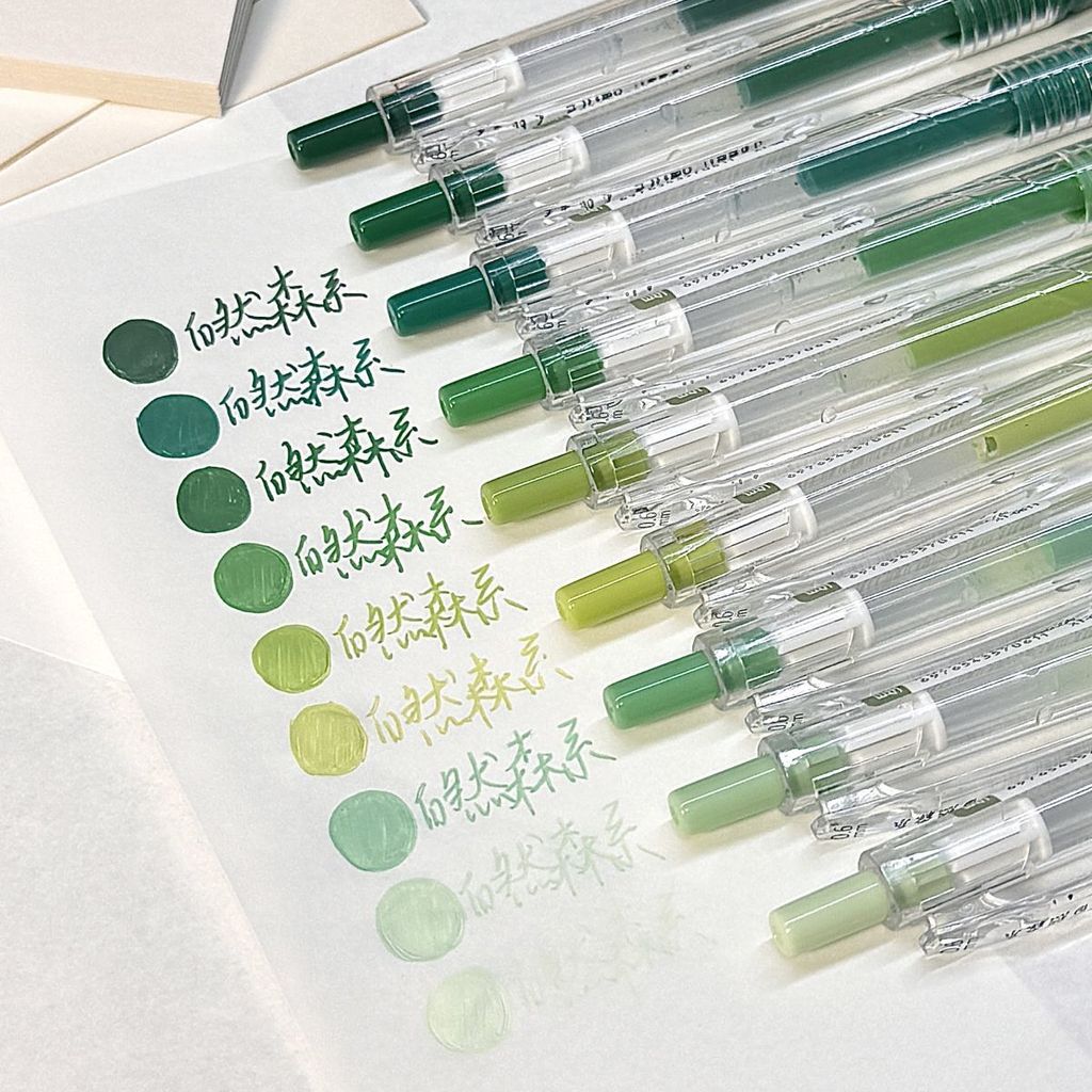 Natural Forest Series Fresh Morandi Press Gel Pen ins Sổ tay Bút màu khô nhanh Dòng màu tối giá rẻ