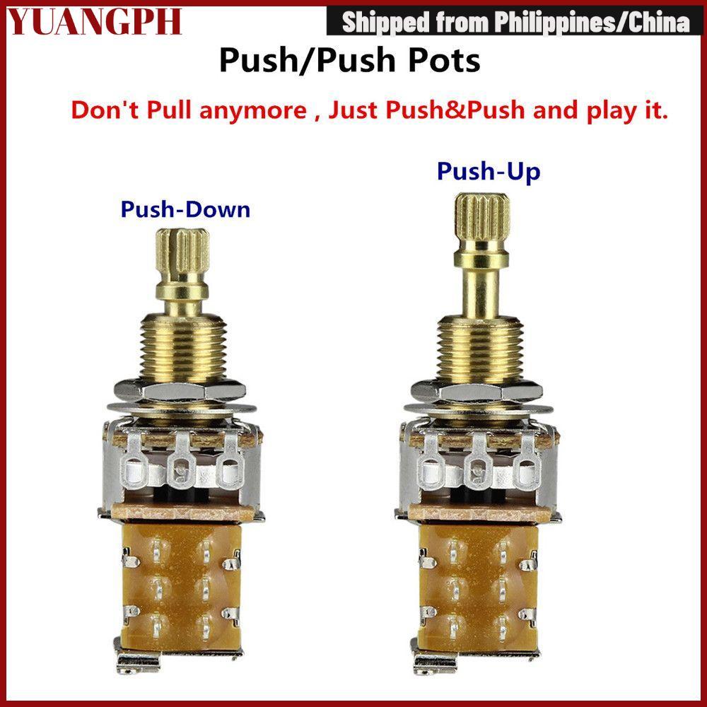 Phụ kiện đàn Guitar đẩy YUANGPH DPDT Trục chia dài A250K / B250K / A500K / B500K / B500K