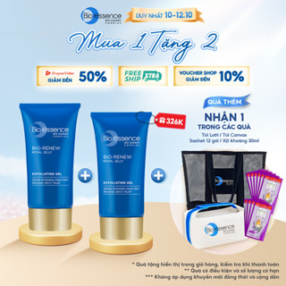 Bộ Bio-essence Renew – Tái tạo da: Gel Tẩy tế bào chết 60g, Sữa rửa mặt 100g, Kem nâng cơ 45g, Toner 100ml