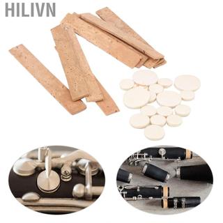 hilivn Bộ phụ kiện Clarinet Bb Key 17 Cái 10 Cái Nút Chai Miếng đệm lỗ âm thanh cho người chơi