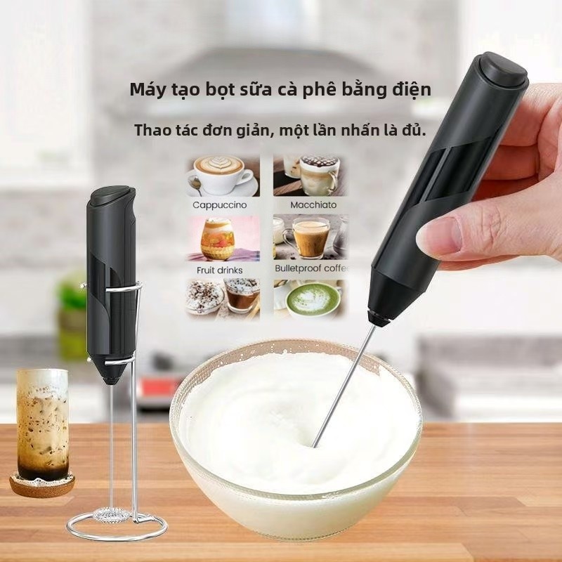 máy tạo bọt cà phê, dùng cho cà phê và khuấy sữa, cầm tay – tiện lợi cho gia đình