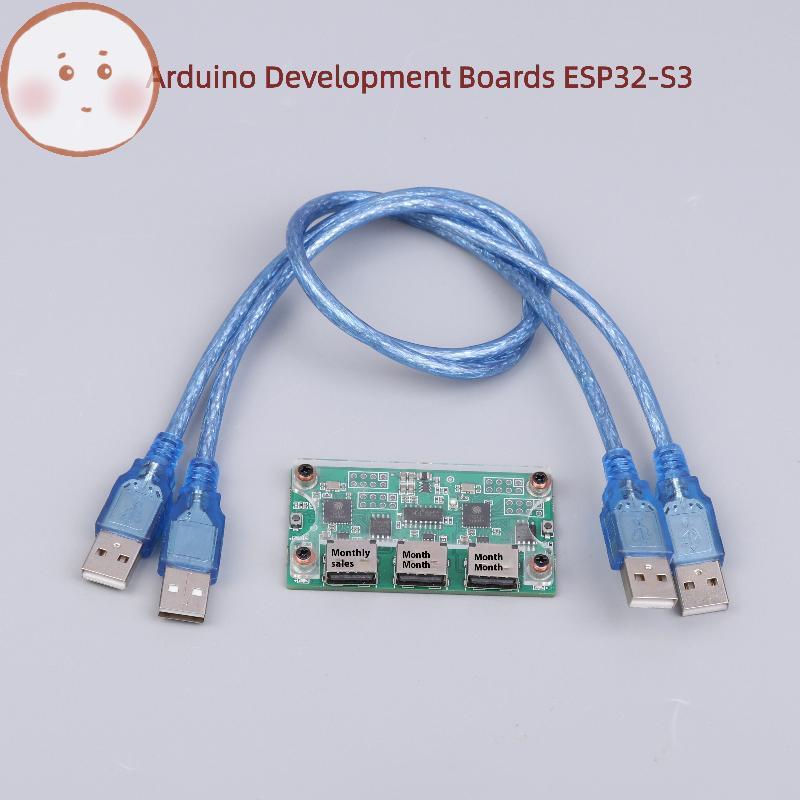 Onemetertomj MAKCU Hộp Chìa Khóa & Chuột Arduino Bảng Phát Triển ESP32-S3 Có Vỏ Và Cáp Không Chính H