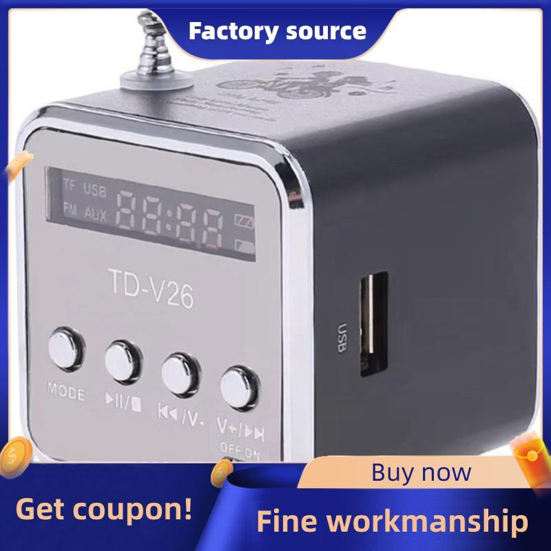 Loa mini TD-V26 FM Radio mini di động Bluetooth Loa Bluetooth thoại di động