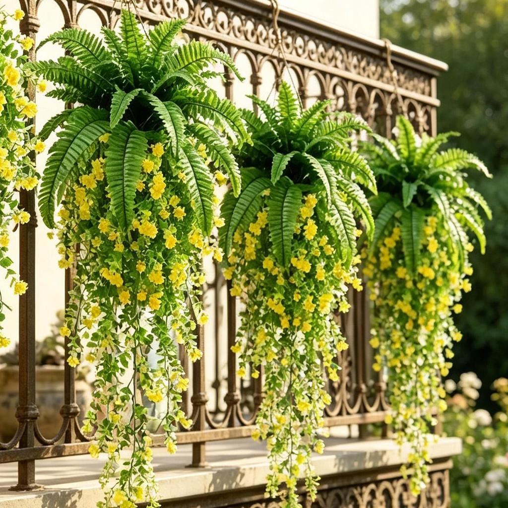 Mô Phỏng Đa Năng Treo Ba Tư Yeshan Camellia Vine- Treo Tường Ban Công Trang Trí- Vỏ Nhân Tạo Hoa Giả
