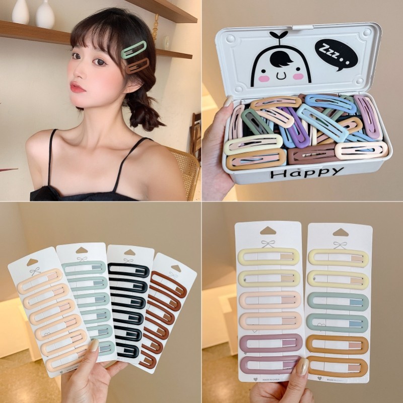20 Cái / bộ Dopamine Kẹp Tóc Thời Trang Hàn Quốc Nữ Bên Nổ Kẹp Bb Kẹp Phụ Kiện Tóc