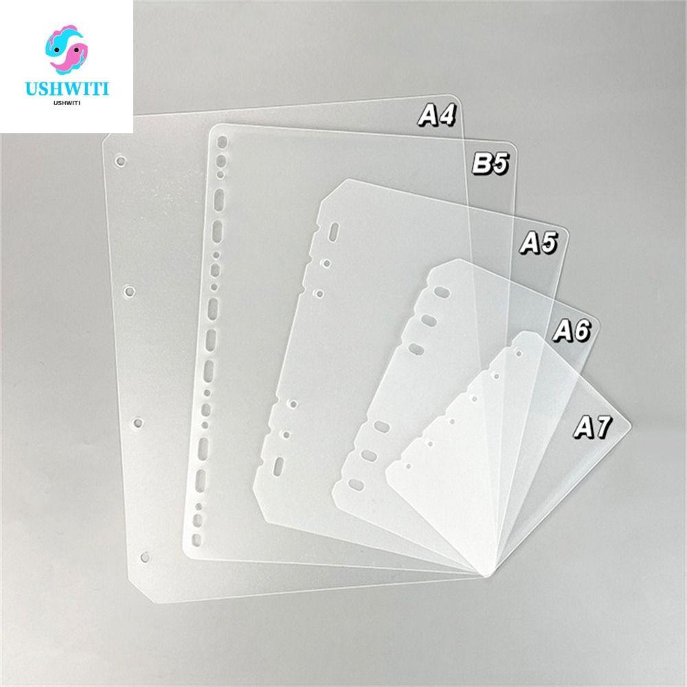 MLINX Notebook Divider Matte Universal Board Page A5 A6 A7 B5 A4 Chương trình nghị sự trong suốt Bin