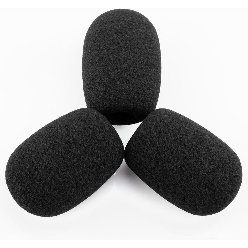 LEFXMOPHY Pop Filter cho Audio-Technica ATH-M50xSTS Tai nghe Mic Foam Cover, Kính chắn gió 3 gói (Đe
