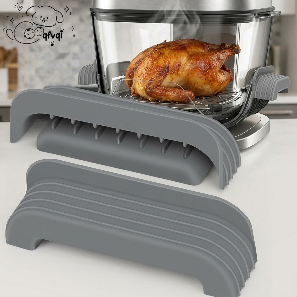 Vỏ tay cầm silicon cấp thực phẩm cho Ninja Crispi Air Fryer Hộp đựng thủy tinh chịu nhiệt chống bỏng