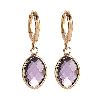 Pinkdudu Bông Tai Pha Lê Tinh Tế Nhiều Màu Mini Giọt Nước Vòng Ánh Sáng Pháp Sang Trọng Tai Trang Sức PD1239