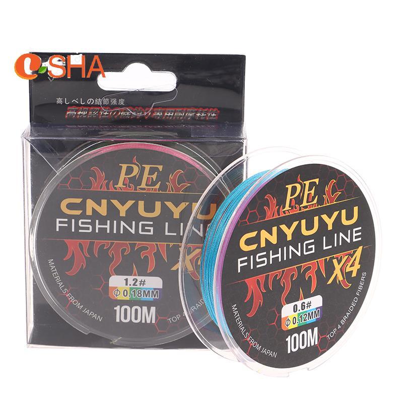 [LSHA] Dây Câu Bím 0.6-6.0 # 100M 4 Dây PE Dây Bện Cho Câu Cá Ruồi Diều Câu Dệt Nước MỚI