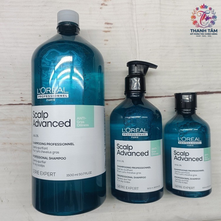 Dầu Gội Ngừa Dầu, Cân Bằng Dưỡng Chất Và Độ Ẩm Loreal Professionnel Scalp Advanced Anti-Gras Oilines